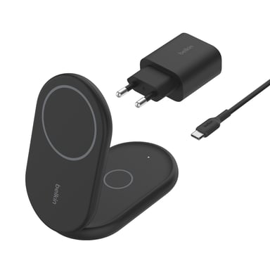 Belkin BoostCharge Casques, Smartphone Noir USB Recharge sans fil Charge rapide Intérieure