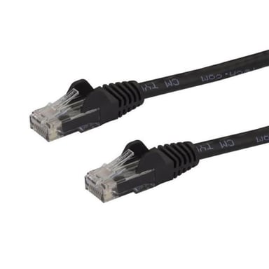 STARTECH Cable Ethernet Cat 6 1,5 m - 100% Cobre - Negro
