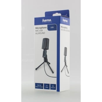 MIC-USB Microfono ''allround'' per PC e laptop, USB