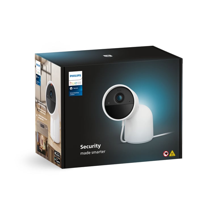 Caméra de surveillance HUE SECURE avec support bureau - vue 3