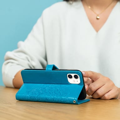 imoshion Etui de télephone Mandala pour Samsung Galaxy A54 (5G) - Turquoise