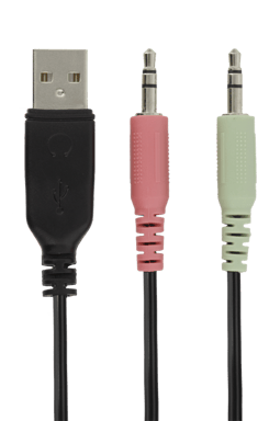 Deltaco Gaming - DH110 - Casque gaming LED, haut-parleurs stéréo 50mm, Cuir PU, PC/MAC/Console/Mobile