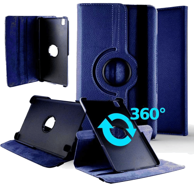 Housse Tablette rotative 360 compatible Bleu Samsung Galaxy Tab Pro 8.4 SM-T320