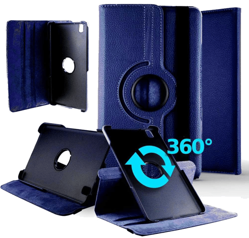 Housse Tablette rotative 360 compatible Bleu Samsung Galaxy Tab Pro 8.4 SM-T320
