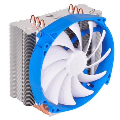 Silverstone SST-AR07 sistema de refrigeración para ordenador Procesador Enfriador 14 cm Azul, Metálico, Blanco