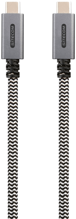 Câble USB 3.1 G2 - USB-C/USB-C Plaqué or Tissus CA-001