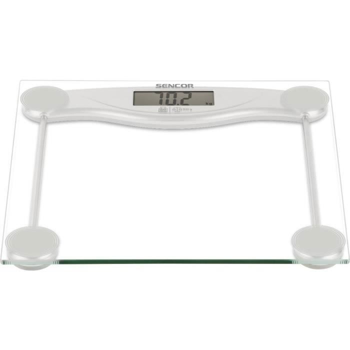 Pèse personne Sencor SBS 113SL Design ultra fin Surface en verre Capacité 180 kg - vue 4