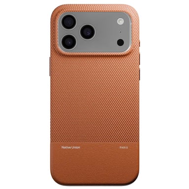 Native Union Funda para iPhone 17 Pro Max MagSafe Antichoque Serie Texturizada ReClassic Marrón claro
