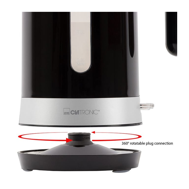 Clatronic Bouilloire électrique 1,8L 2200W WK 3452 Noir - vue 5