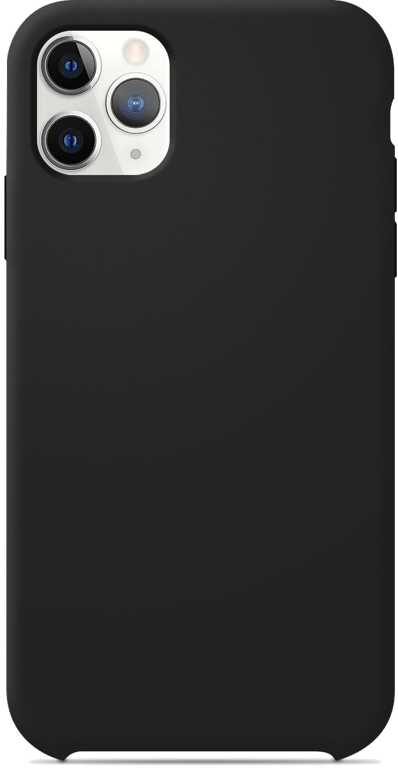 Coque silicone unie compatible Soft Touch Noir Apple iPhone 11 Pro Max