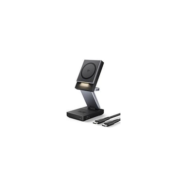 Iniu Estación de Carga 3-en-1 Qi2 MagPro para Auriculares TWS / Apple Watch 15W Negro