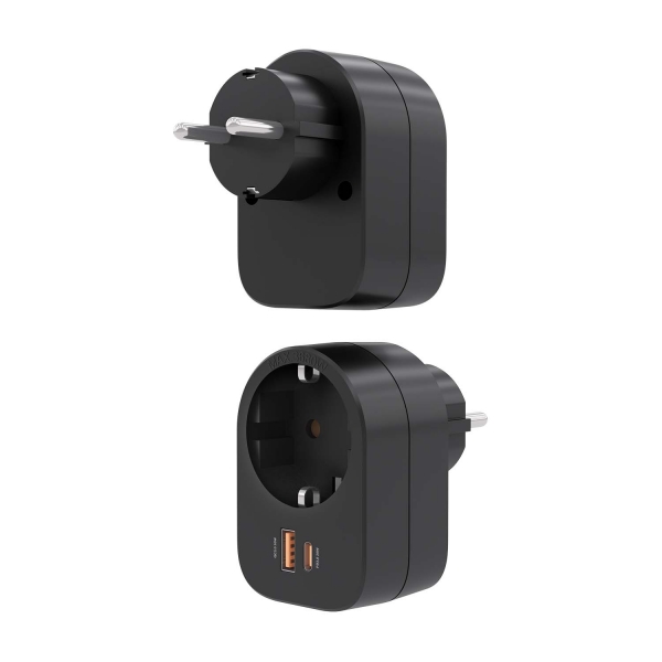 Aisens Multiprise Murale Multifonction avec 1 Prise + 1xUSB C PD3.0 1xUSB A QC3.0 Neuf - vue 2