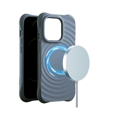 JAYM - Coque Silicone Premium Denim Blue compatible [Apple iPhone 16 Pro] - 100% Silicone et Microfibre - Renforcée et Ultra Doux