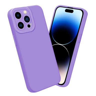 Coque pour Apple iPhone 14 PRO MAX en FLUID VIOLET CLAIR Housse de protection Étui en silicone TPU flexible