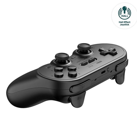 8BitDo PRO 2 Gamepad Hall Effect - Negro Nueva Edición