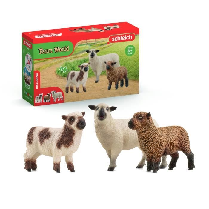Trio De Poules Schleich La Boite - vue 2