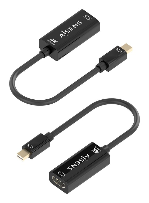 AISENS A125 0904 câble vidéo et adaptateur 0 15 Mini DisplayPort HDMI Type A Standard Neuf - vue 2