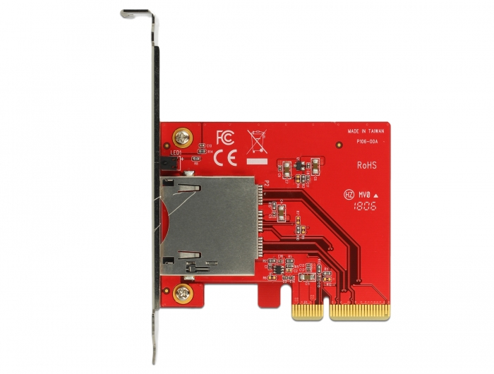 DeLOCK 91748 lecteur de carte mémoire PCI Express Interne Métallique Neuf - vue 2