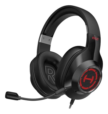 Edifier G2 II Casque Avec fil Arceau Jouer Noir, Rouge