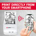 AGFA PHOTO Realipix Pocket P - Impresora fotográfica térmica portátil (impresión en blanco y negro sin tinta, Bluetooth, batería de litio) Blanco