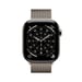 Apple Watch Series 11 GPS + Cellular 46mm Boitier en Titane Naturel avec Natural Milanese Loop - S/M