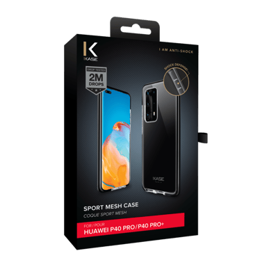 Guscio sportivo in rete per Huawei P40 Pro/Pro+, Jet Black
