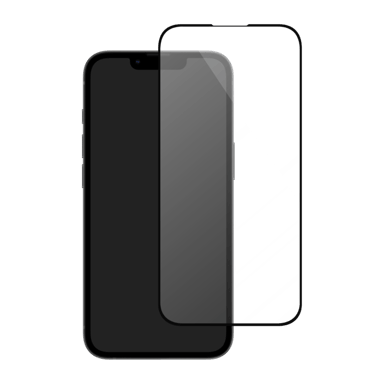 Protector de pantalla de vidrio templado (60 % de vidrio templado reciclado) para Apple iPhone 13/13 Pro/14/16e, negro