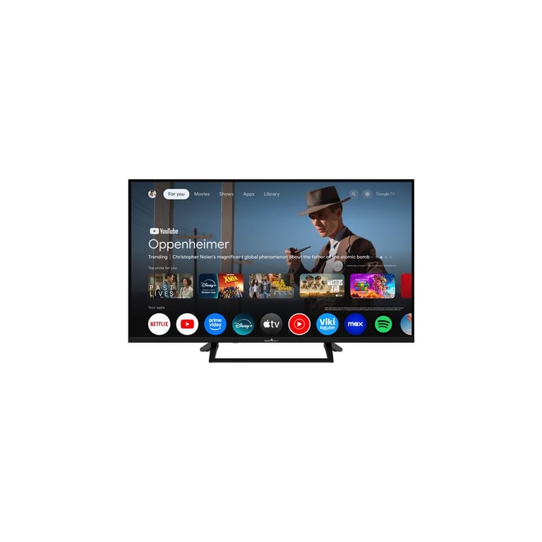 Smart Tech 40QG01V TV QLED 40 Google TV Full HD QLED HDR 3 HDMI 2 USB Noir Neuf