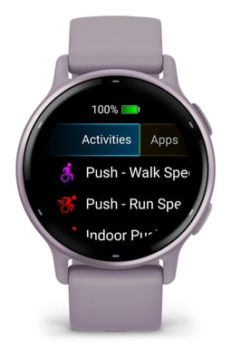Garmin Vivoactive 5 3,05 cm (1.2'') AMOLED Numérique 390 x 390 pixels Écran tactile Violet Wifi GPS (satellite)