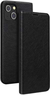 Etui Folio iPhone 14 Noir - Porte-carte intégré Bigben