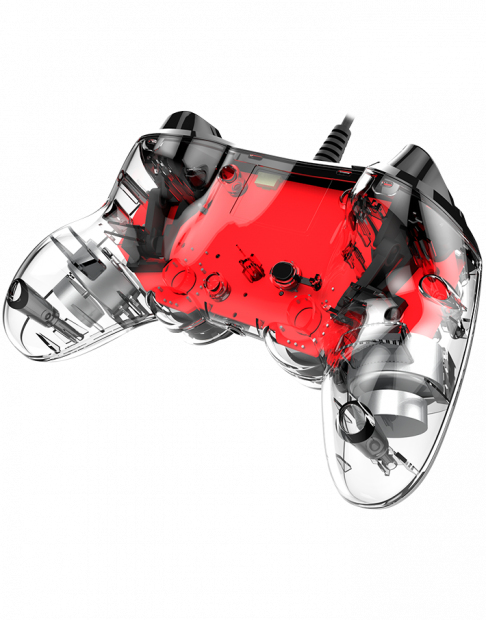 Nacon Manette filaire compacte pour Playstation 4 Rouge - vue 4