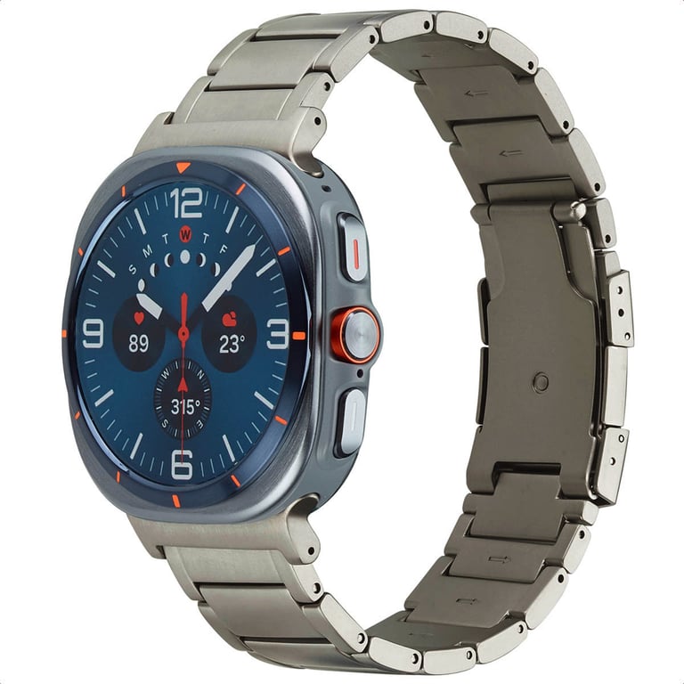 Bracelet Samsung Galaxy Watch Ultra 26mm Acier Titane mat