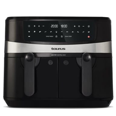 Taurus Air Fry Digital Duo Doble 9 L 2200 W Freidora de aire caliente Negro
