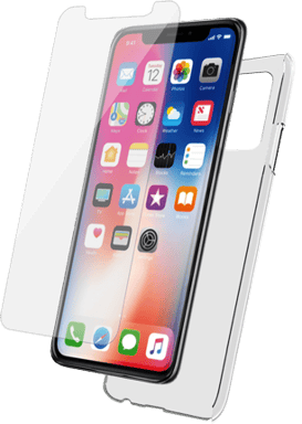 Cover per iPhone 11 in TPU e vetro temperato salvadisplay