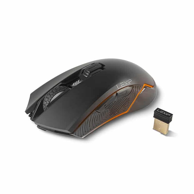 Souris Lexip AR18 Aero Speed – Sans Fil, 4800 DPI, 6 Boutons Programmables