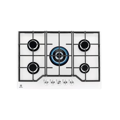 Electrolux KGG75362W Blanc Encastrable 75 cm Gaz 5 Brûleurs - Neuf