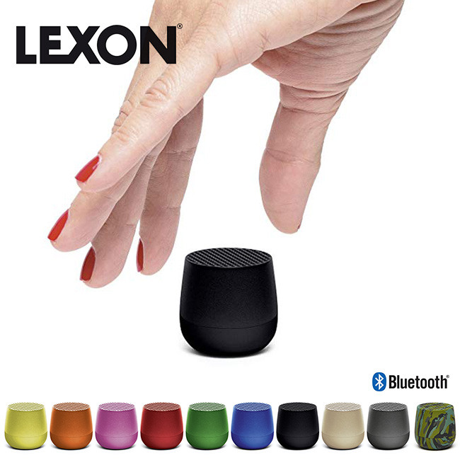 LEXON - Mini Enceinte Bluetooth 3W rechargeable par induction - MINO + ALU  (ROUGE) - Lexon