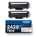 2 TONER BROTHER TN-2420 Nero 2x3000PP X HL-L2310/2350/2370/2375 DCP-L2550/2510 MFC-L2710/2750/2730