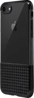 Custodia ultra sottile con borchie invisibili per Apple iPhone 7/8/SE 2020 0,8 mm, Jet Black