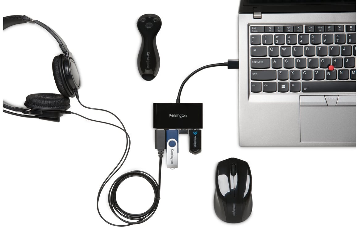 Concentrateur hub KENSINGTON UH4000 4 ports USB Externe - vue 5