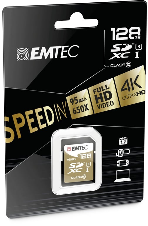 EMTEC SpeedIN' Carte mémoire flash UHS Class 3 / Class10 SDXC UHS I - vue 5