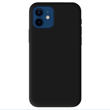 Coque silicone unie Mat Noir compatible Apple iPhone 12 iPhone 12 Pro
