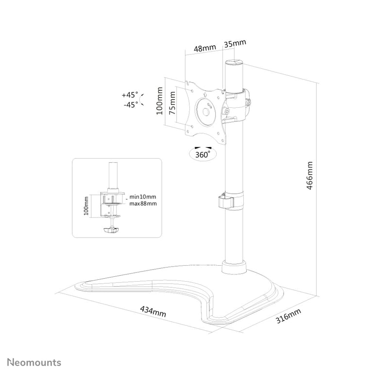 NEOMOUNTS BY NEWSTAR Neomounts NM D335 Neuf
