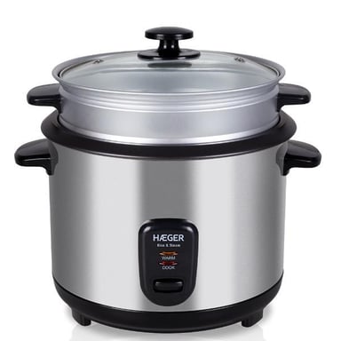 Cuiseur à riz Haeger RC-18L.001A 1.8L Gris - Neuf