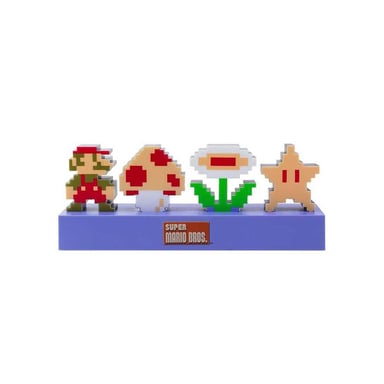 Lampe Paladone Nintendo Lampe New Mario Icons LED 30 cm Veilleuse décorative USB et piles Coloris unique