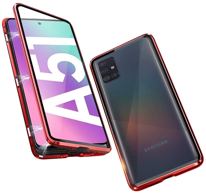 Coque Verre Trempe pour SAMSUNG Galaxy A51 Magnetique Transparente Protection Integrale