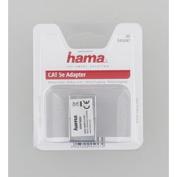 Hama 2 x 8p8c (RJ 45) Accoppiatore RJ-45 Grigio