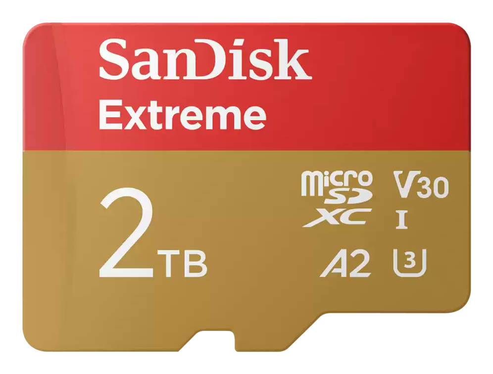 Sandisk Extreme microSDXC UHS-I U3 2 To + Adaptateur SD