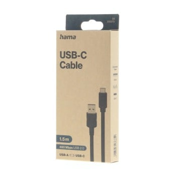 Cavo USB-C, da spina USB-A a spina USB-C, USB 2.0, 480 Mbit/s, 1 . 50 m