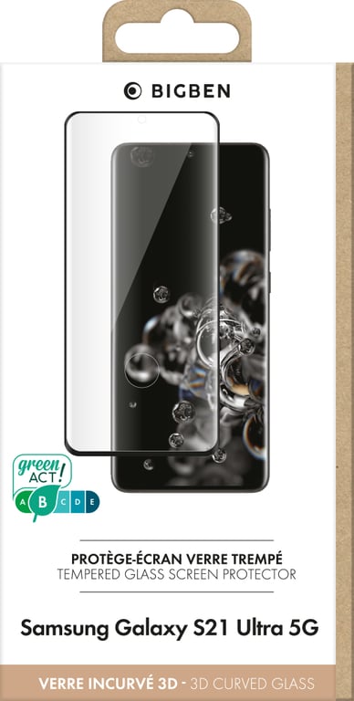 Protège écran XEPTIO Samsung Galaxy S21 5G vitre noir